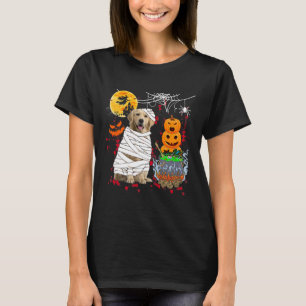 Mummy Golden Retriever Hund Halloween Hund Scary P T Shirt