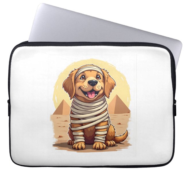 Mummy Golden Retriever Laptop Fodral (Framsidan)