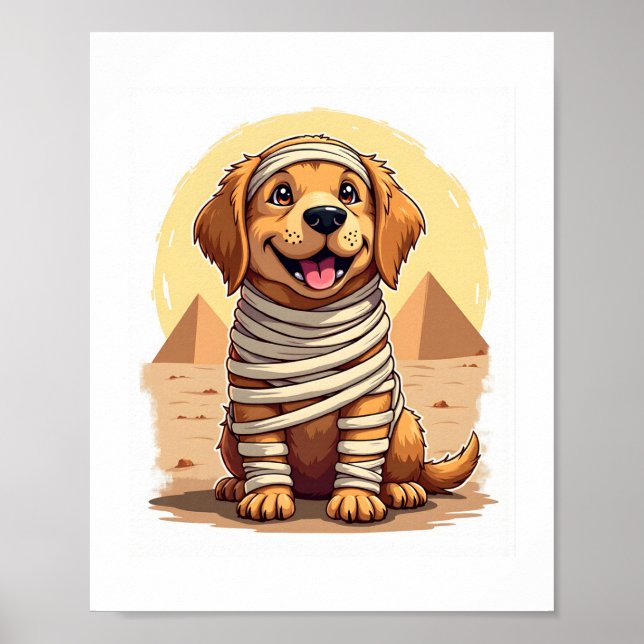 Mummy Golden Retriever Poster (Framsidan)
