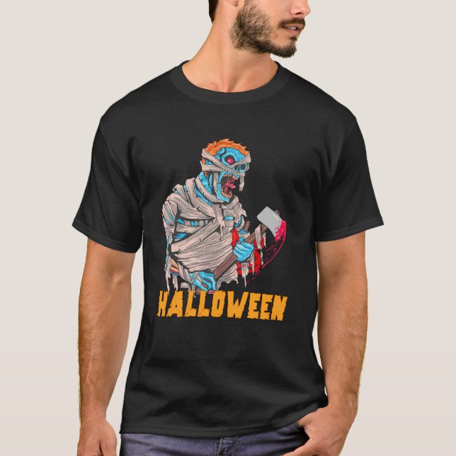 Mummy Halloween costume best Halloween celebrants T Shirt (Framsida)