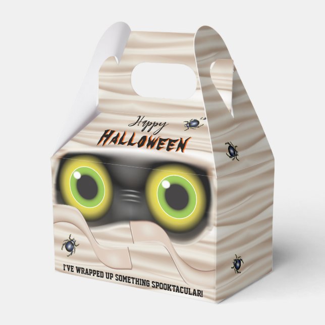 Mummy Halloween Monster Presentaskar (Framsidan Sidan)