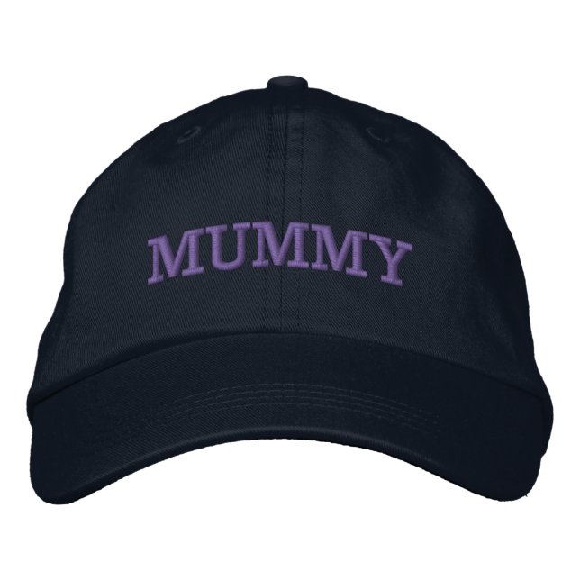 Mummy Hat | Mor-dagspresent Broderad Keps (Framsida)
