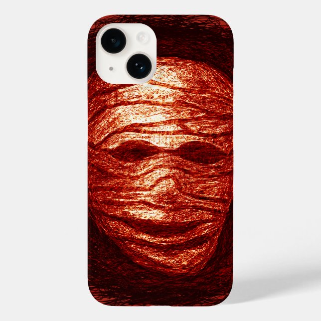 Mummy Head Scratch iPhone Case (Baksida)