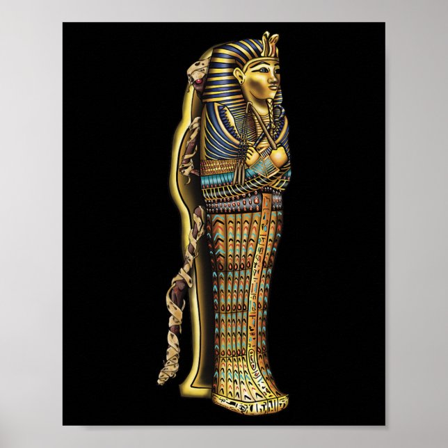 Mummy in Sarcophagus Hallowen Costume Poster (Framsidan)