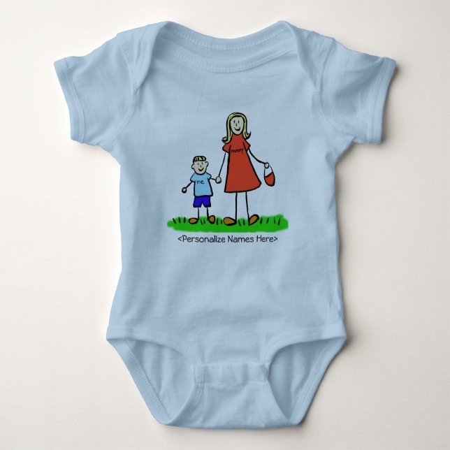 Mummy & Me Boy - Blond Mor & Son Shirts T-shirt (Framsida)
