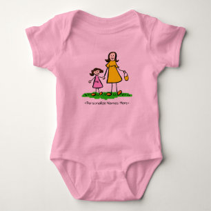 Mummy & Me - Mor och Dotter Brunette Shirt Tee