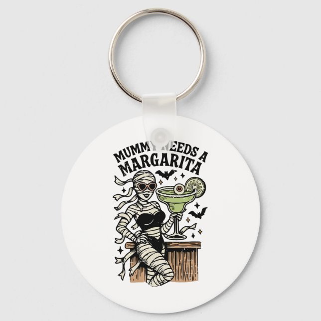 Mummy Needs A Margarita Summer Girly Summerween Ha Nyckelring (Framsida)