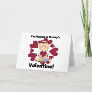 Mummy och Pappor Valentine - Girl Cupid Helgkort