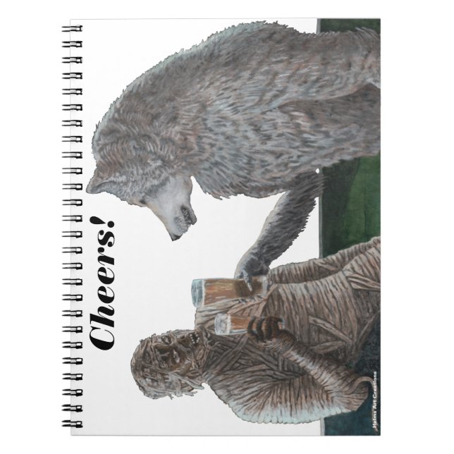 Mummy och Weregger Drinking Beer Cheers för bärbar Anteckningsbok (Framsidan)