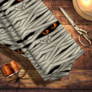 Mummy Ögon Halloween Orange ID685 Tyg