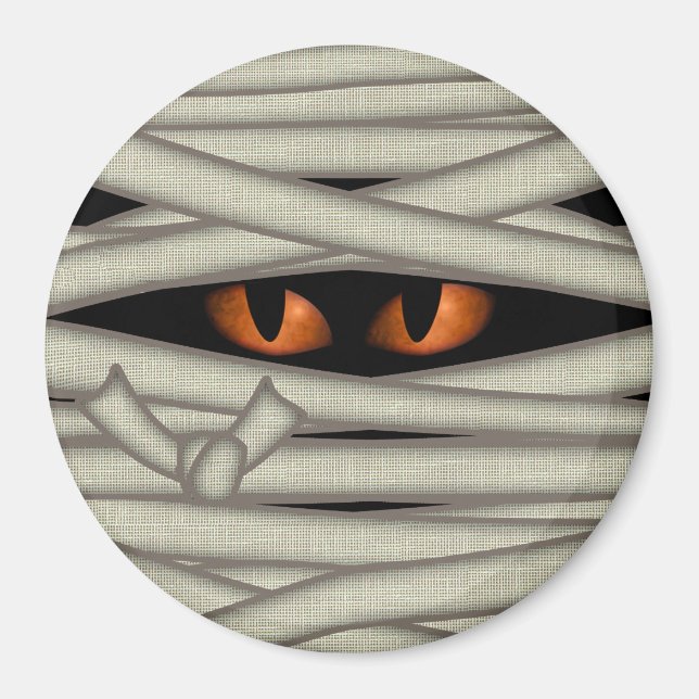 Mummy Ögon Orange ID685 Magnet (Framsidan)