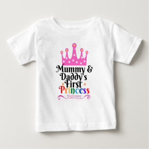 Mummy & Pappor First Princess Baby T shirt 6 månad