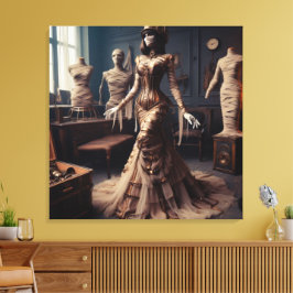 Mummy Queen Steampunk Victorian Gothic Canvastryck