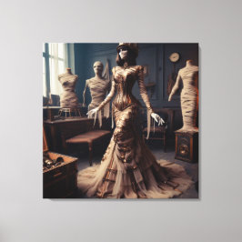 Mummy Queen Steampunk Victorian Gothic Canvastryck
