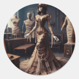 Mummy Queen Steampunk Victorian Gothic Runt Klistermärke