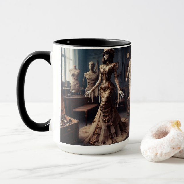 Mummy Queen Steampunk Vintage Victorian Mugg (Med munk)