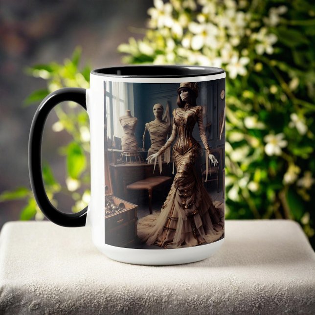 Mummy Queen Steampunk Vintage Victorian Mugg (Skapare uppladdad)