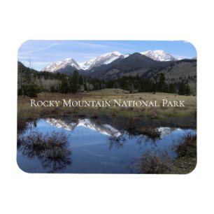 Mummy Range Reflection Rocky Mtn nationalpark Magnet