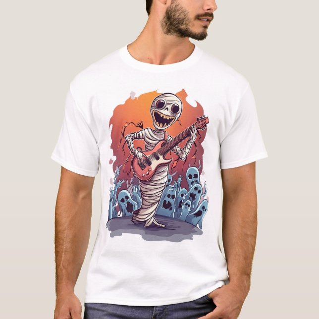 Mummy Rock Star T Shirt (Framsida)