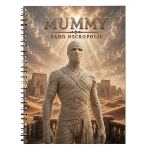 Mummy Sand Nekropolis Mörk Cinema Anteckningsbok