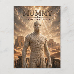 Mummy Sand Nekropolis Mörk Cinema Vykort