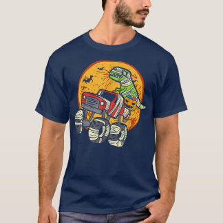 Mummy T Rex Monster Lastbil Dino Småbarn Boys Hall Shirt