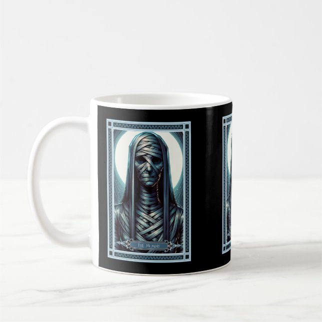 Mummy Tarot Card Kaffemugg (Vänster)