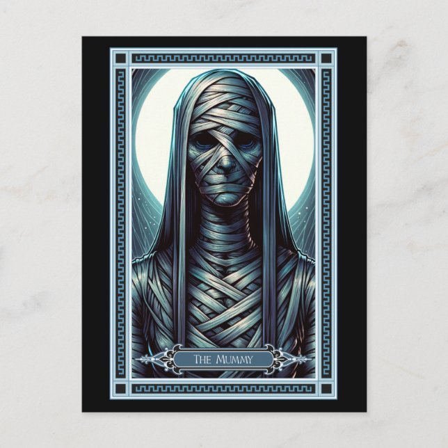 Mummy Tarot Card Vykort (Framsida)