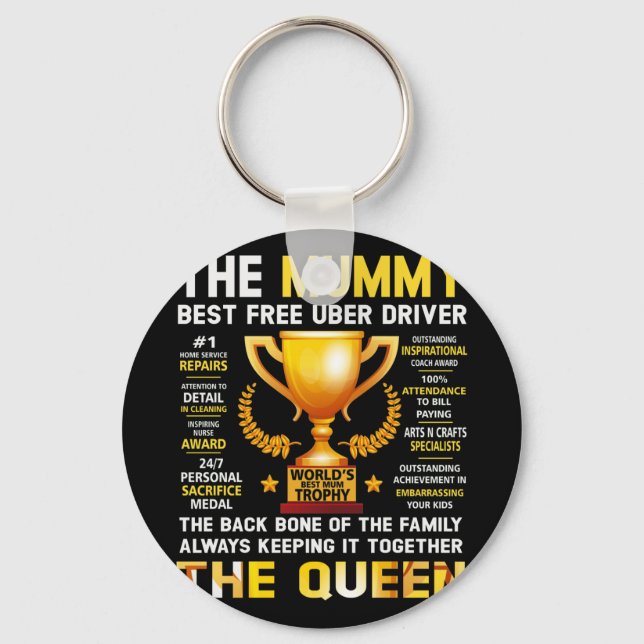 Mummy the Queen Trophy Nyckelring (Framsida)