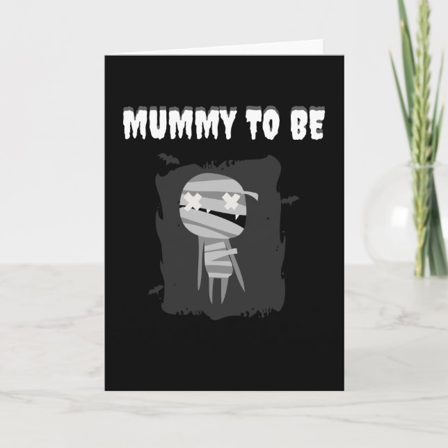 Mummy To Be Funny Halloween Pregnancy Pregnant Mom Kort (Framsida)