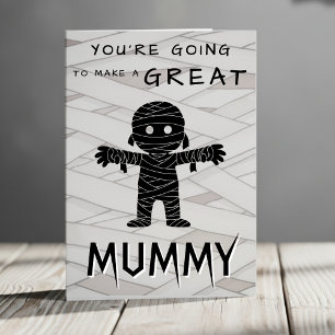 Mummy to be Halloween Baby Shower Grattiss Kort