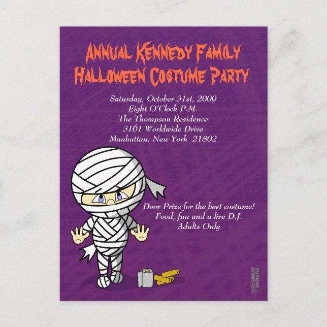 Mummy vill dansa vykort (Framsida)