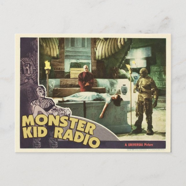 Mummy-vykort från Monster Kid Radio Vykort (Framsida)