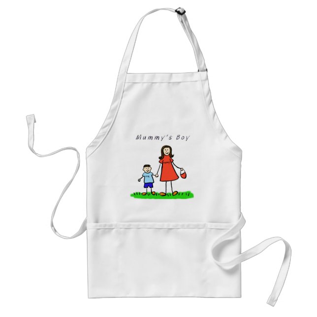 Mummy's Boy Apron (Brunette) Förkläde (Framsidan)