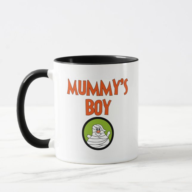 Mummy's Boy Halloween Tshirts and Gifts Mugg (Vänster)