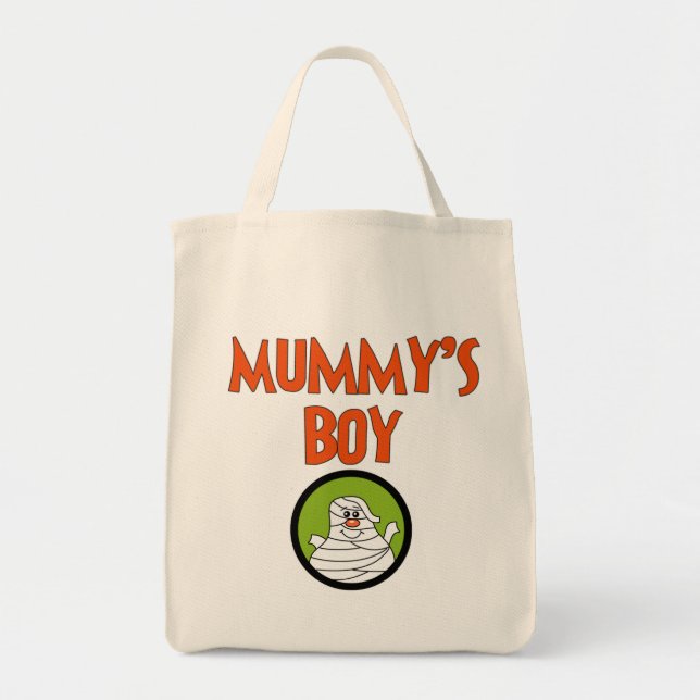 Mummy's Boy Halloween Tshirts and Gifts Tygkasse (Framsidan)