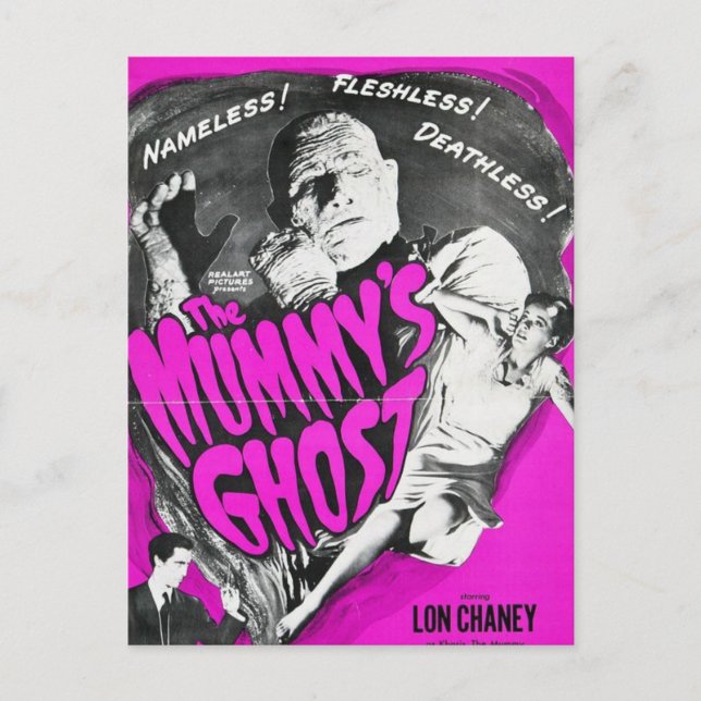 Mummy's Ghost - Vintage film Vykort (Framsida)