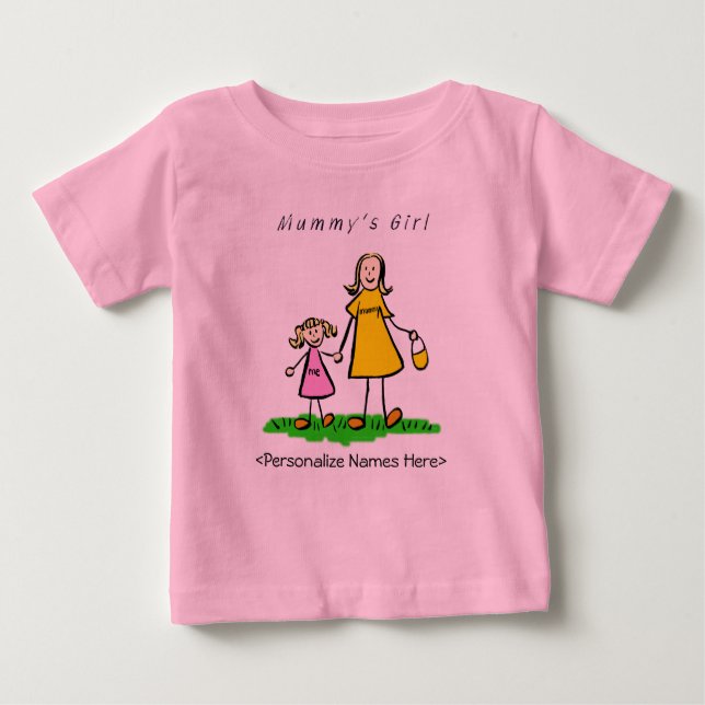Mummy's Girl - Blonde Mor och Dotter Shirt T-shirt (Framsida)