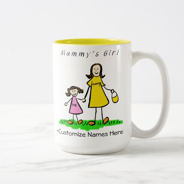 Mummy's Girl - Brunette Mor & Dotter Mugg (Höger)