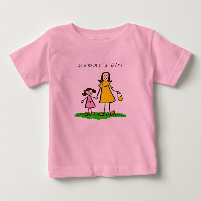 Mummy's Girl T-shirt (Brunett) (Framsida)