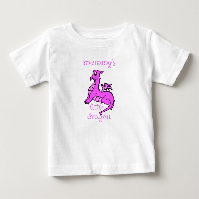 Mummy's Little Dragon Baby Shirt T-shirt (Framsida)