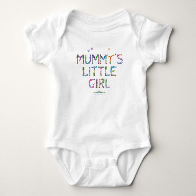 Mummy's Little Girl - Baby-kroppsdräkt T Shirt (Framsida)