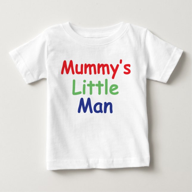Mummy's Little Man T Shirt (Framsida)