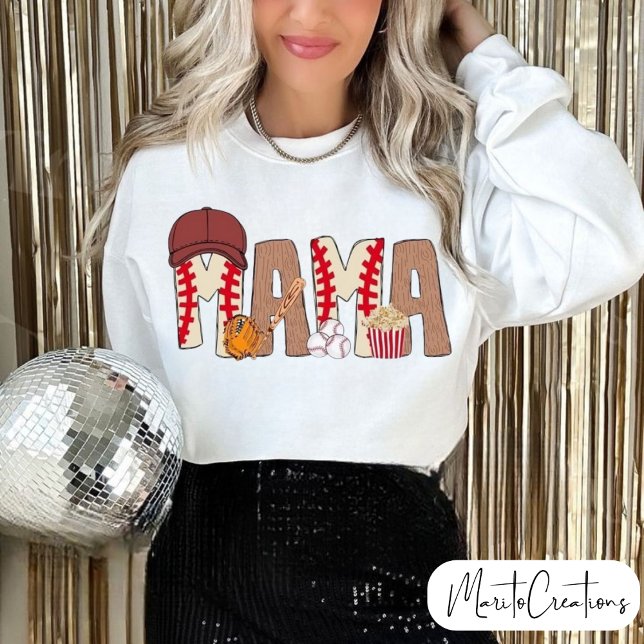 Mum's baseball sweater t-shirt, mother's day  t shirt (Skapare uppladdad)