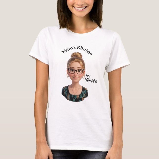 Mum's Kitchen av Yvette - Färg T Shirt (Framsida)