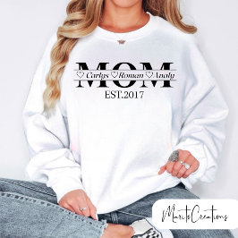 Mum's sweatshirt personalised with child's name t shirt