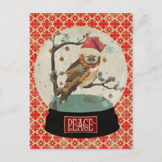 Mums Ugglas Snöglob Postkort Vykort
