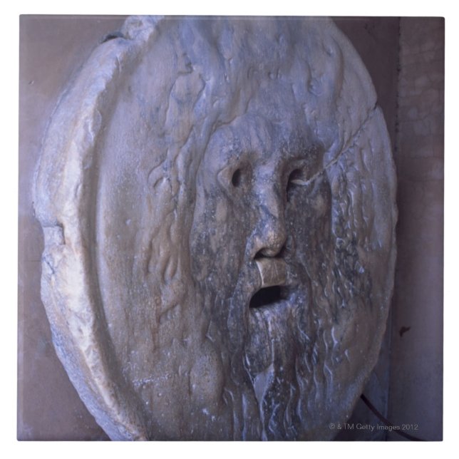 Mun av sanning kakelplatta (Framsidan)