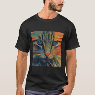 Munch Cat Basic Mörk T-Shirt