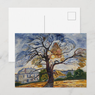 Munch Ekträdets Expressionistiska Naturkonst Vykort